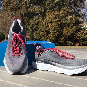 HOKA ONE ONE Bondi 6 Men’s 11.5 Alloy / Steel Gray Running Sneakers